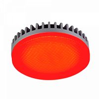 Лампа светодиодная Ecola Color GX Таблетка GX53 220В 8Вт Красный 75х24мм картинка 